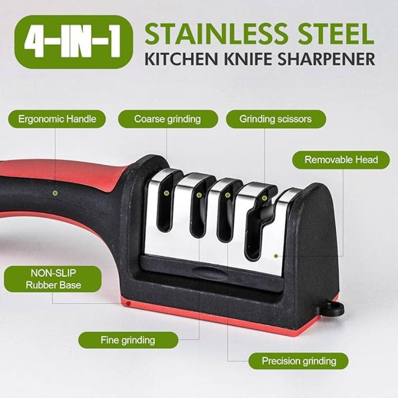 Dual‑Sided Knife Sharpener Tun - Workshop Tools Knife Sharpener ulasan dan harga