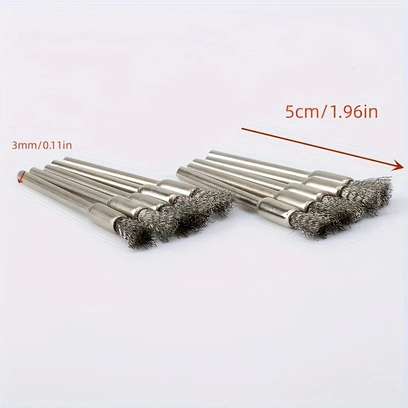 10Pcs Stainless Steel Wire Bru - Workshop Cleaning Tools ulasan dan harga