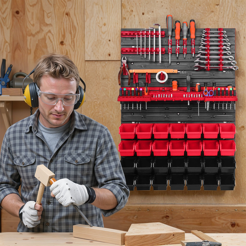 Tools Wall Storage Shelf Wall  - Workshop Tools Rack ulasan dan harga