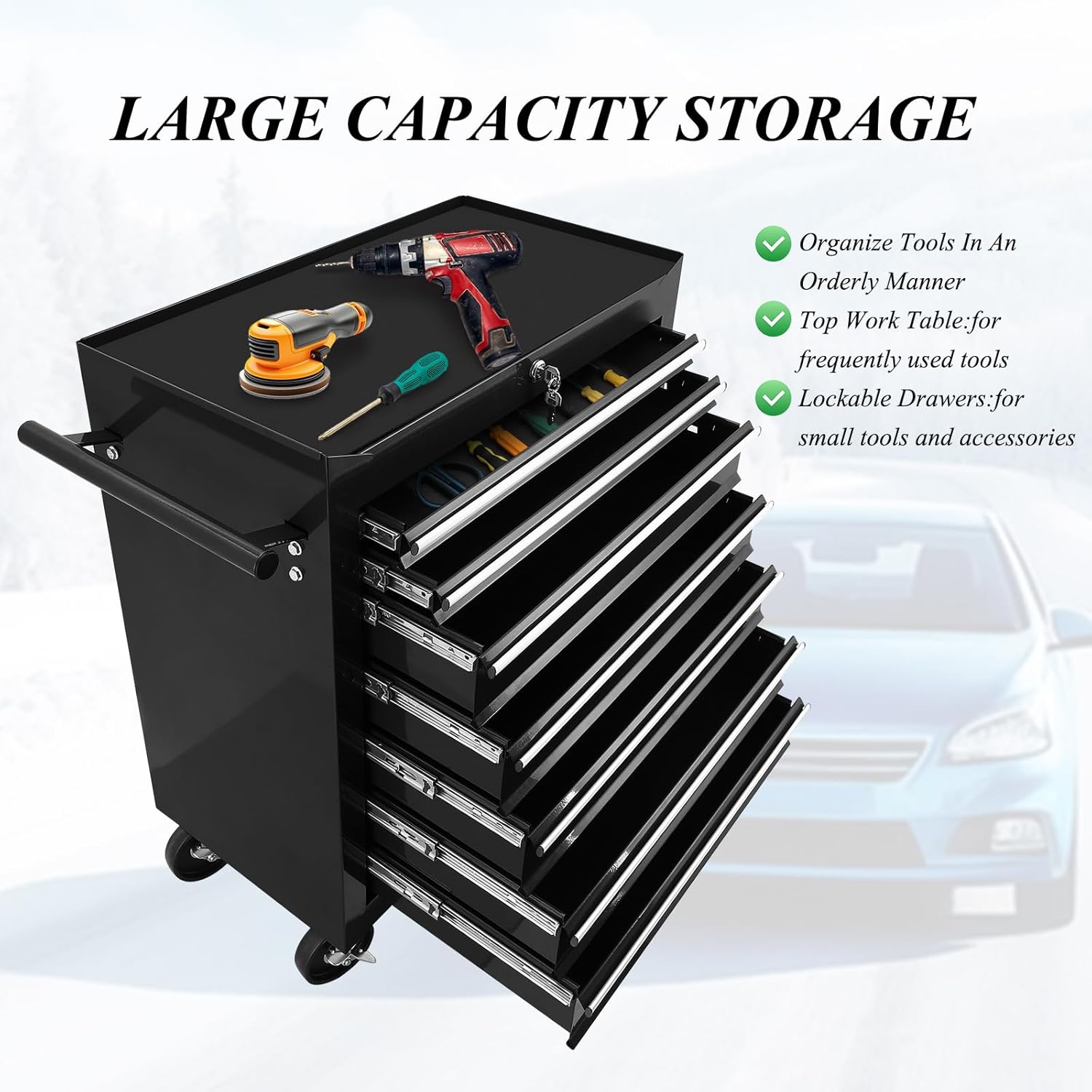 Wholesale 7-Drawer Metal Tool  - Workshop Tools Wholesale ulasan dan harga