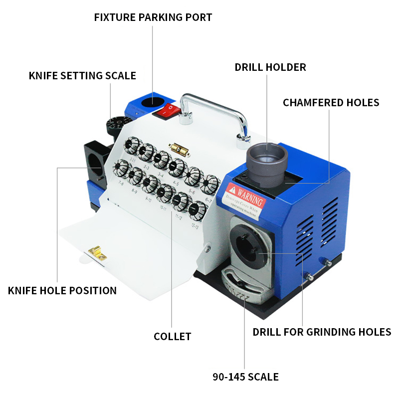 3-13MM Twist Drill Grinder Des - Workshop Tools Knife Sharpener ulasan dan harga