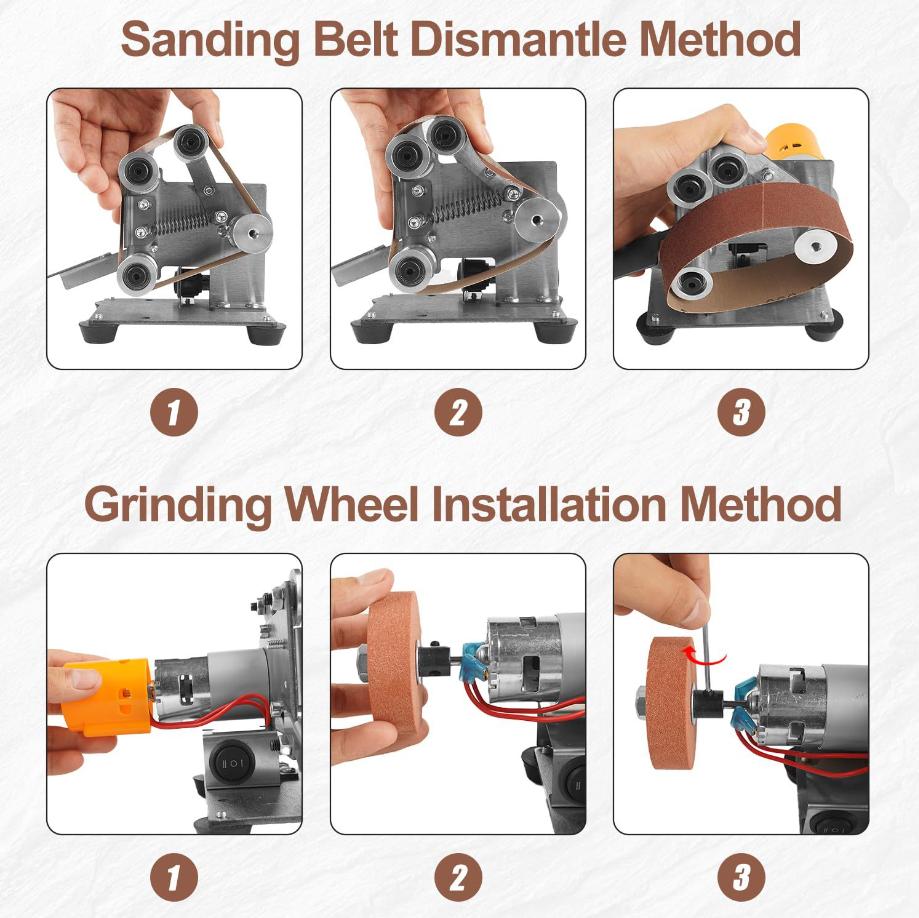 Mini Electric Belt Sander Mult - Workshop Tools Knife Sharpener ulasan dan harga