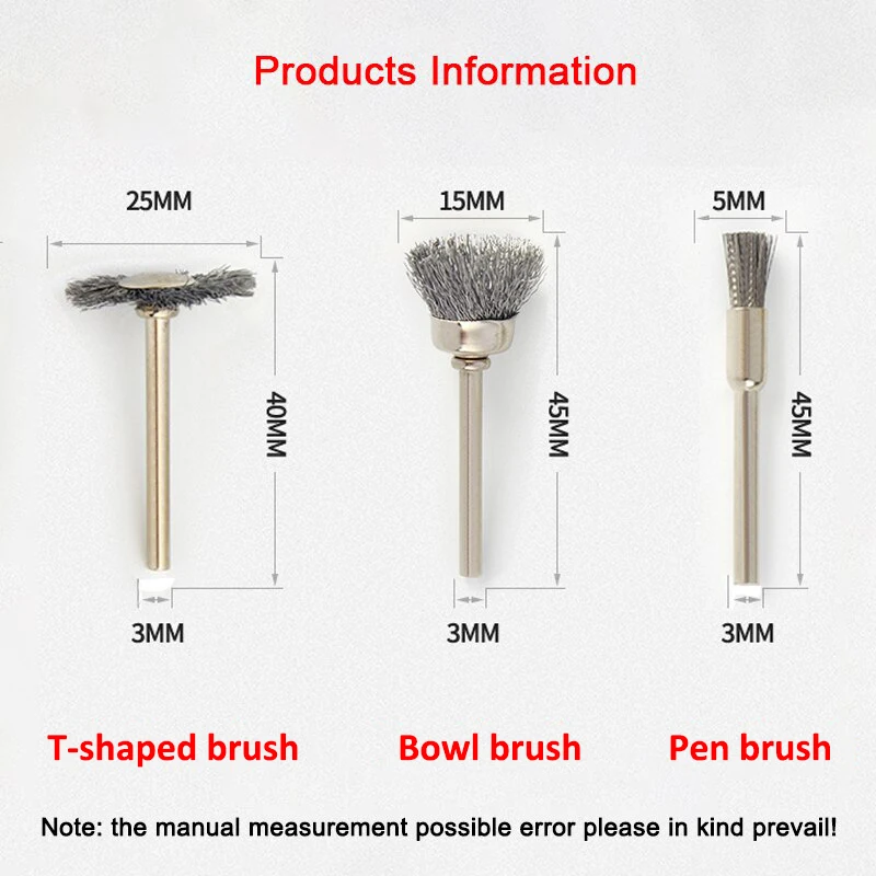 2/5pcs Pen/Bowl/T-shape Steel  - Workshop Cleaning Tools ulasan dan harga